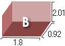 Bタイプサイズ 0.92x1.8
