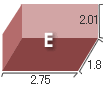 Eタイプサイズ 2.75x1.8