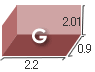 Gタイプサイズ 2.75x1.8