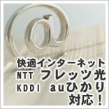 快適インターネット!フレッツ光&auひかり対応!