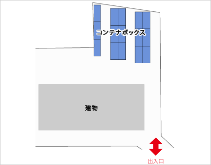 トランクルーム塩釜 コンテナルームレイアウト