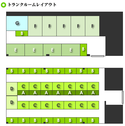トランクルーム塩釜 レイアウト